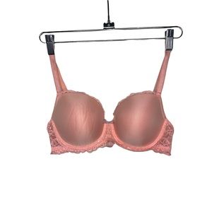 VICTORIA’S SECRET Peach Dream Angels Lined Demi/Demi-Buste Double 36C